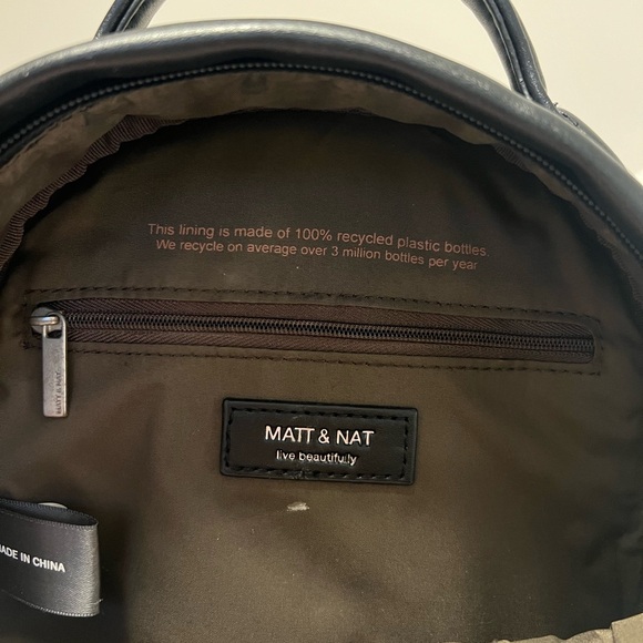 Matt & Nat Munich Backpack in Black - Picture 3 of 4